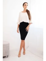 Dámská sukně z elastického viskózového úpletu černá Dámská sukně z elastického viskózového úpletu černá