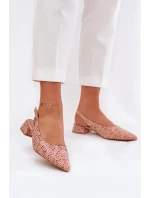Pletené Dámské Sandály Na Podpatku Multikolor model 21687139 - Boto Pletené Dámské Sandály Na Podpatku Multikolor model 21687139 - Boto