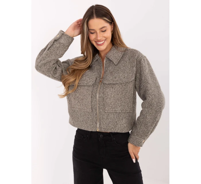 Bunda D46015XB43434A2 šedá