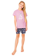 Dívčí krátké bavlněné pyžamo model 17534714 Vícebarevné - Yoclub