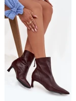 Boty na podpatku model 219120 Step in style Boty na podpatku model 219120 Step in style
