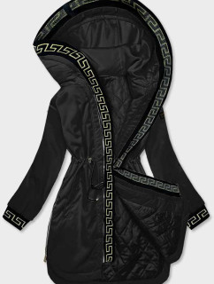 Černá dámská bunda s ozdobnou lemovkou model 18019124 - S'WEST