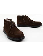 buty męskie skórzane brązowe na model 22556217 - Lee Cooper