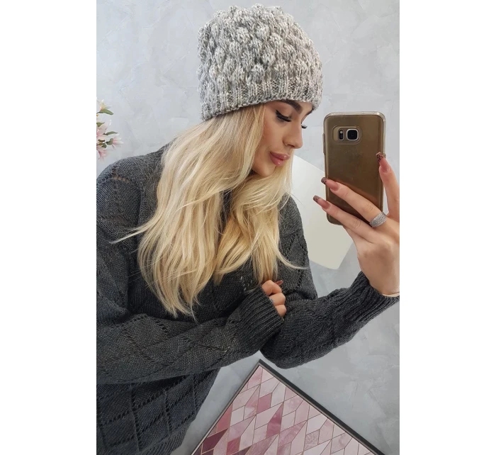 Čepice model 21798539 světle šedá - K-Fashion