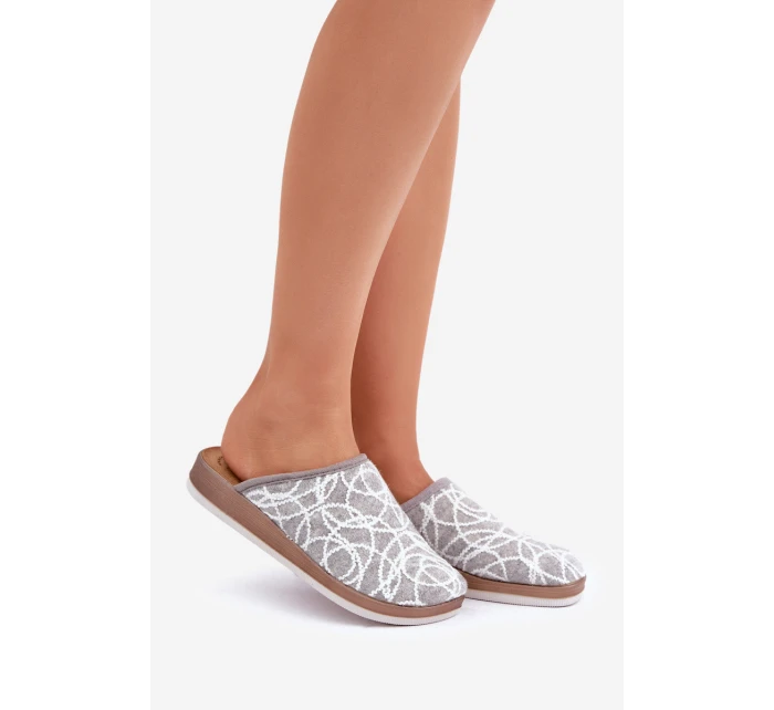 Lesklé dámské pantofle Inblu CT000028 Šedé