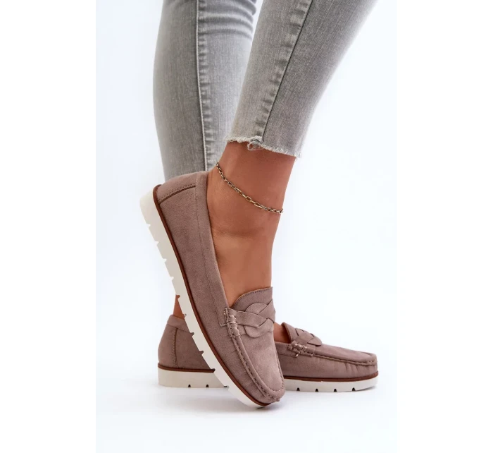 Dámské eko semišové tmavě béžová model 20451645 - Kesi