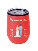 Personalizovaný termohrnek "bowl" s novomanželským párem 