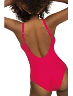 Dámské jednodílné plavky model 21796504 Fashion sport tm. růžové - Self Dámské jednodílné plavky model 21796504 Fashion sport tm. růžové - Self