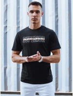 Pánské tričko s potiskem černé FashionStreet RX5387