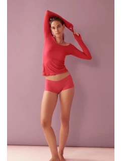 Beauty Layers Top Scoop Neck - ORANGE - TRIUMPH ORANGE - TRIUMPH