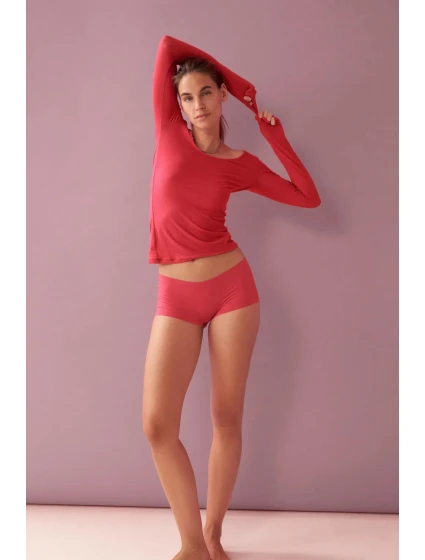 Beauty Layers Top Scoop Neck - ORANGE - TRIUMPH ORANGE - TRIUMPH