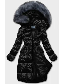 METALICZNA KURTKA ZIMOWA DAMSKA CZARNA model 21245383 - S'WEST