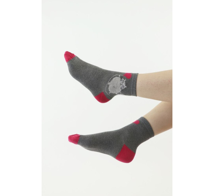 Dámské ponožky 113 šedé s model 18637900 - Moraj