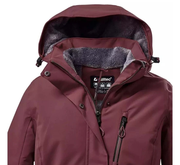 Dámský kabát s kapucí Killtec KOW 170 WMN JCKT bordó (38030/445)
