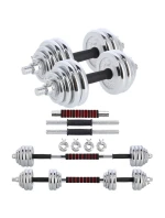 Činky a popruhy v kufříku 2 v 1 SGP30 HMS 2x15 kg