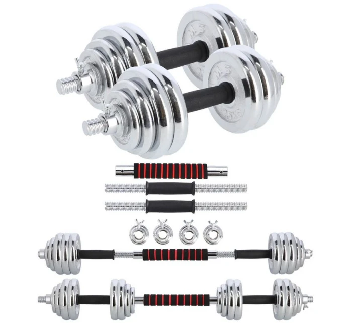 Činky a popruhy v kufříku 2 v 1 SGP30 HMS 2x15 kg