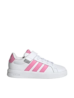 Dětská obuv adidas Grand Court 3.0 white and pink JP9371