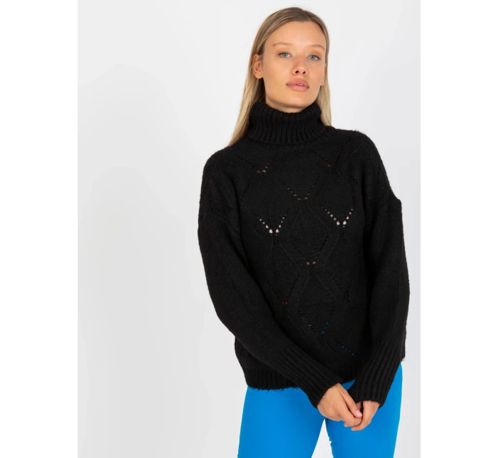 Dámský svetr LC SW model 17650160 černý - FPrice
