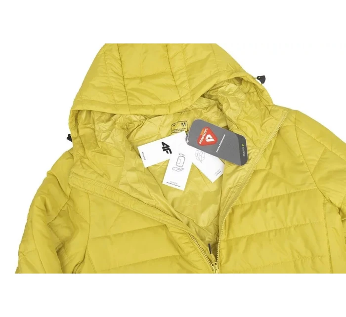 Pánská bunda H4Z22KUMP006 45S Žlutá hořčicová - 4F Pánská bunda H4Z22KUMP006 45S Žlutá hořčicová - 4F