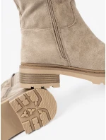 Stylové dámské hnědé kotníčkové boty platforma Stylové dámské hnědé kotníčkové boty platforma