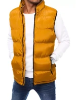 Pánská prošívaná žlutá vesta FashionStreet TX4084