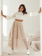 PASTELLA béžová sukně FashionStreet CY0422