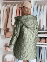 Dámská prošívaná přechodová bunda LIVIANA zelená FashionStreet TY4809