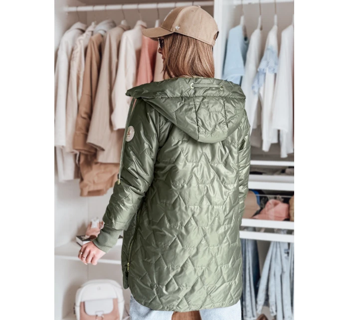 Dámská prošívaná přechodová bunda LIVIANA zelená FashionStreet TY4809