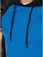 Pánská základní mikina s kapucí modrá Dstreet model 21985981 - FashionStreet