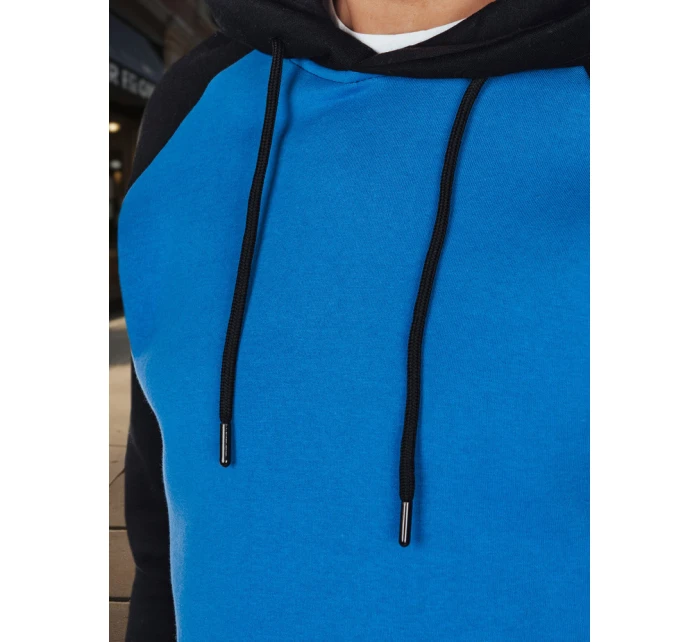 Pánská základní mikina s kapucí modrá Dstreet model 21985981 - FashionStreet