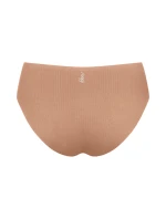 Dámské kalhotky ZERO Feel Pure High leg - BROWN - sv. hnědé 00CM - SLOGGI