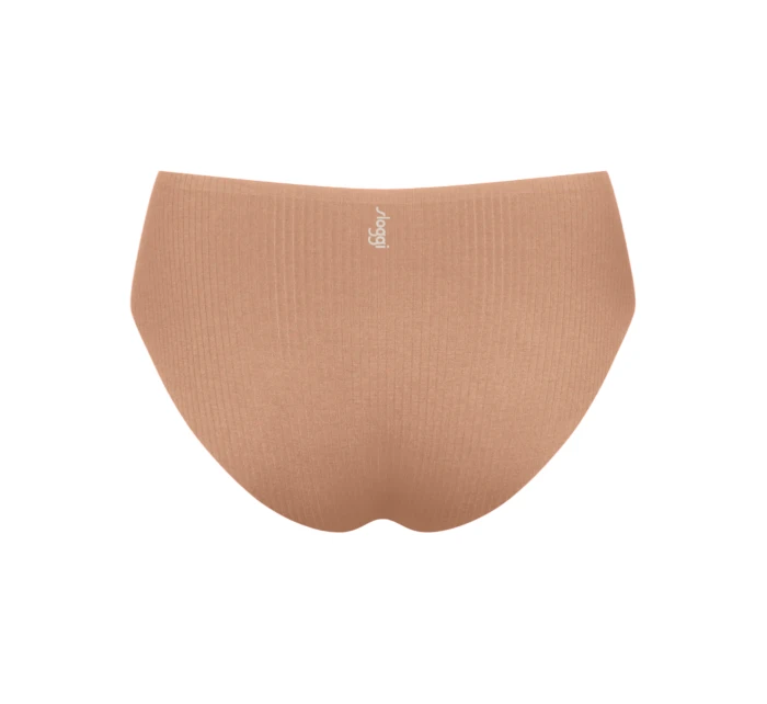 Dámské kalhotky ZERO Feel Pure High leg - BROWN - sv. hnědé 00CM - SLOGGI