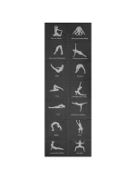 Skládací podložka na jógu 1700x600x5MM ČERNÁ ENERO FIT