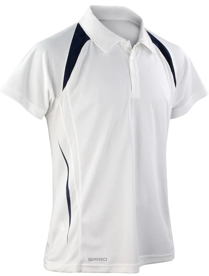 Spiro S 177M Pánské týmové piqué polo 29.177M white/navy Spiro S 177M Pánské týmové piqué polo 29.177M white/navy