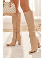 Klasické Boty Na Sloupek Nude Mayra