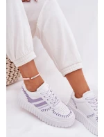 Dámské Tenisky Na Platformě Fialové model 21687825 - Boto Dámské Tenisky Na Platformě Fialové model 21687825 - Boto