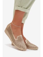 Dámské síťované polobotky Zlaté model 22027646 - Boto Dámské síťované polobotky Zlaté model 22027646 - Boto
