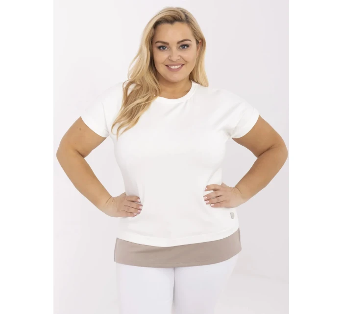 Bluzka RV BZ model 21072681 ecru - FPrice Bluzka RV BZ model 21072681 ecru - FPrice