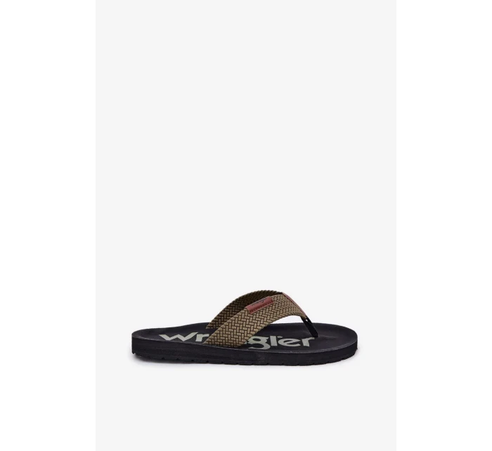 Pánské žabky WRANGLER ZANE FLIPFLOP MEN LOW – zelené