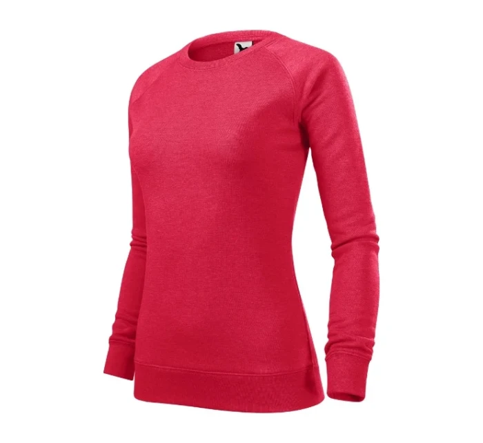 Merger mikina dámská červený melír