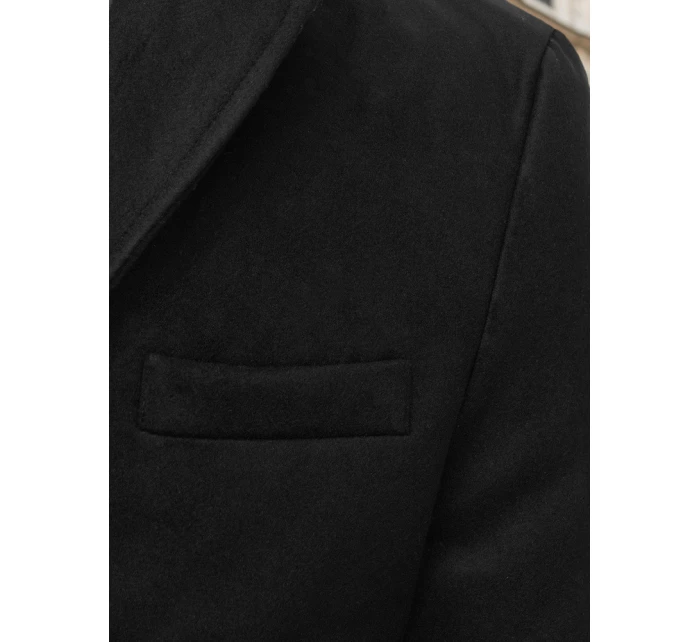 Pánský černý kabát model 21963884 - Dstreet