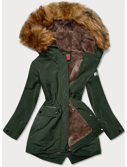 ZIMOWA PARKA DAMSKA NA ZIELONA model 21242967 - LHD