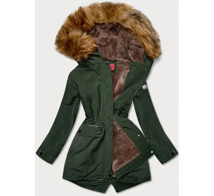 ZIMOWA PARKA DAMSKA NA ZIELONA model 21242967 - LHD