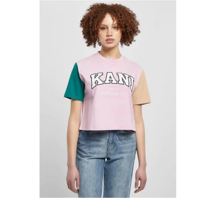 Tričko Karl Kani Serif Crop Block Tee W 6130859