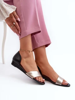 Kožené Sandály model 21659465 Černá - Maciejka