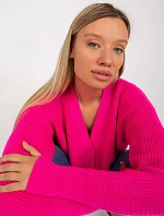Dámský svetr LC SW 0321 fluo růžový