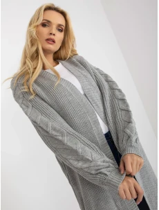 Dámský svetr LO SW LK 3001 kardigan.82P šedý