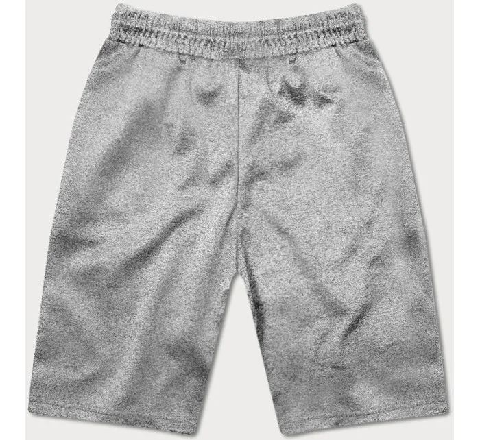 Světle šedé krátké pánské kraťasy model 18436102 - J.STYLE Světle šedé krátké pánské kraťasy model 18436102 - J.STYLE