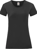 Fruit of the Loom Lady-Fit Iconic 150 T Dámské tričko 16.1432 black