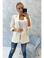 Sako s klopami elegantní světle béžové Sako s klopami elegantní světle béžové